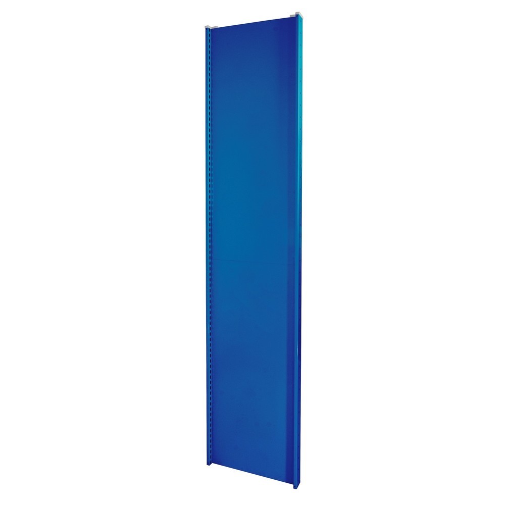 Imagen del producto: Bastidor completamente chapado con perfil en T MULTIplus para estantería de cargas pequeñas SCHULTE, azul genciana, premontado, H x L 2.000 x 500 mm