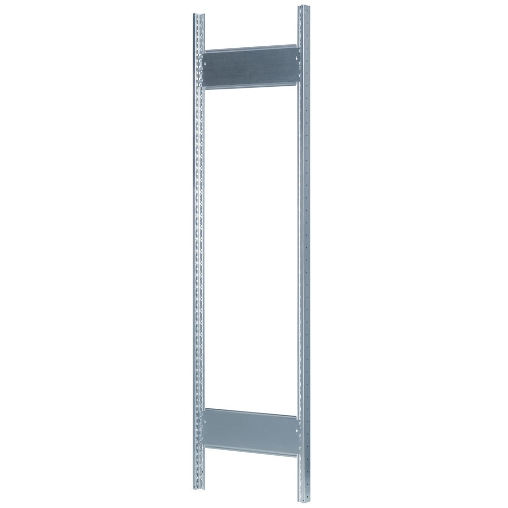 Bastidor con perfil en T MULTIplus para estantería de cargas pequeñas SCHULTE, galvanizado, premontado, 2 limitadores de fondo, H x L 2.000 x 300 mm