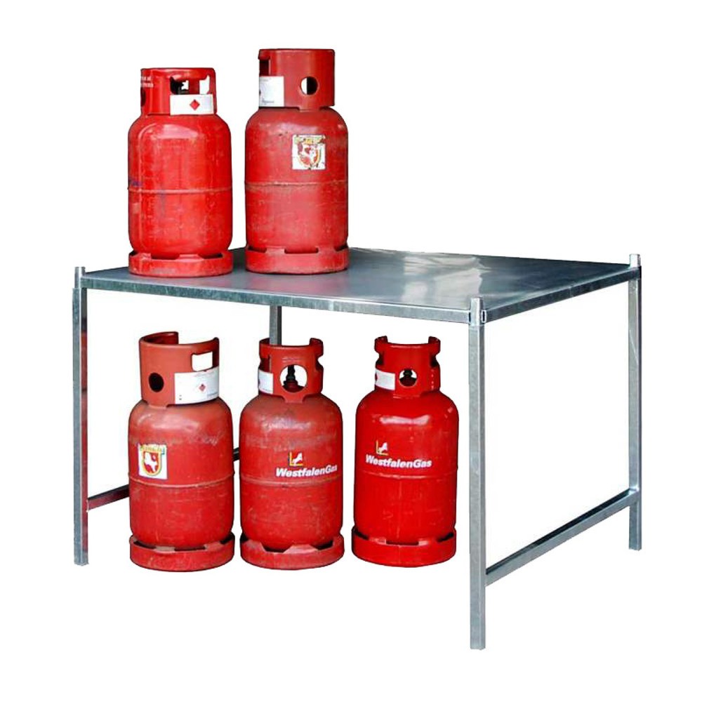 Bauer® Bastidor para bombonas de gas Lagerbox TRG 280, An x Al x F 850 x 1.300 x 1.000 mm