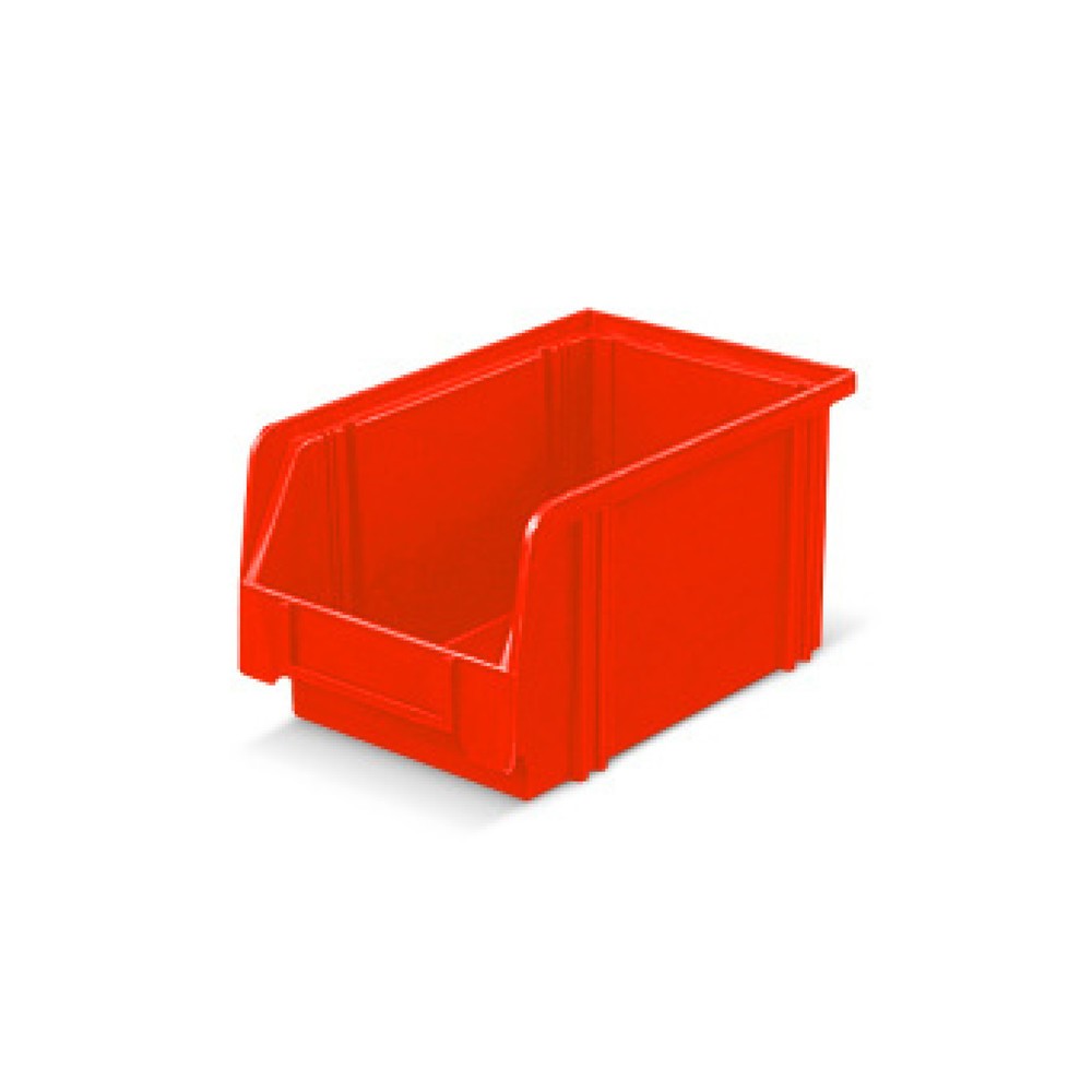 Cajas de almacenaje de poliestireno, H x A x F 130 x 140 x 230 mm, rojo