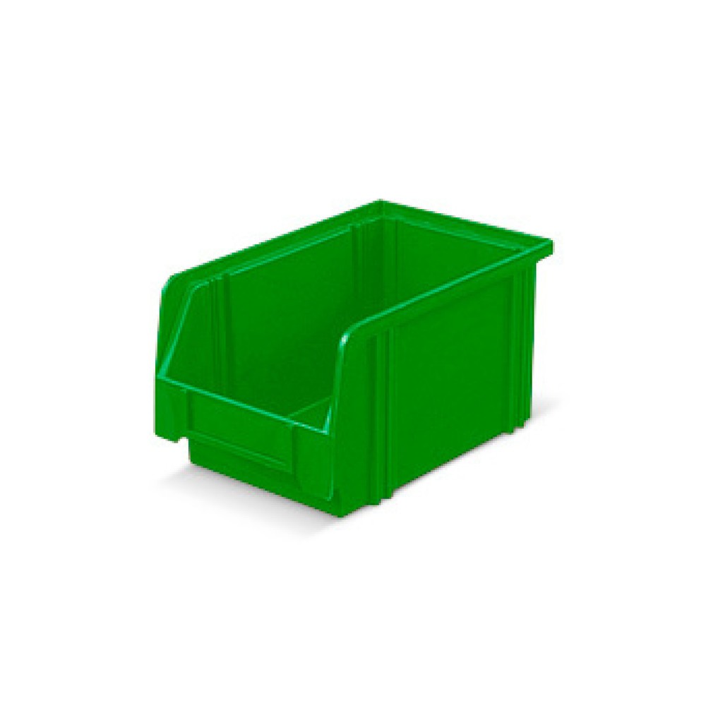 Cajas de almacenaje de poliestireno, H x A x F 130 x 140 x 230 mm, verde