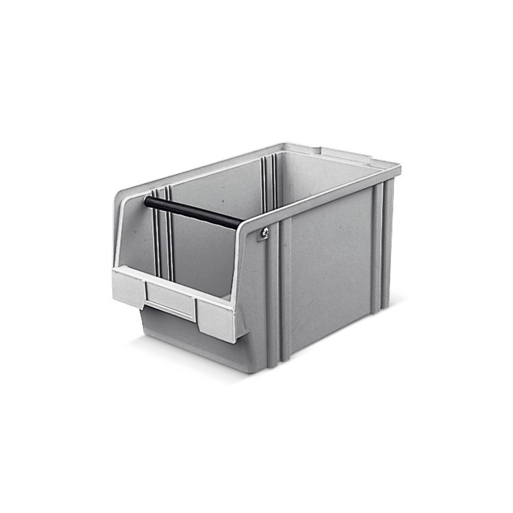 Cajas de almacenaje de poliestireno, H x A x F 200 x 200 x 350 mm, gris