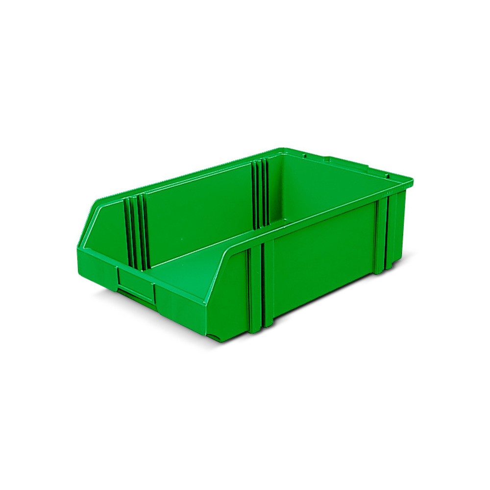 Cajas de almacenaje de poliestireno, H x A x F 145 x 300 x 500 mm, verde