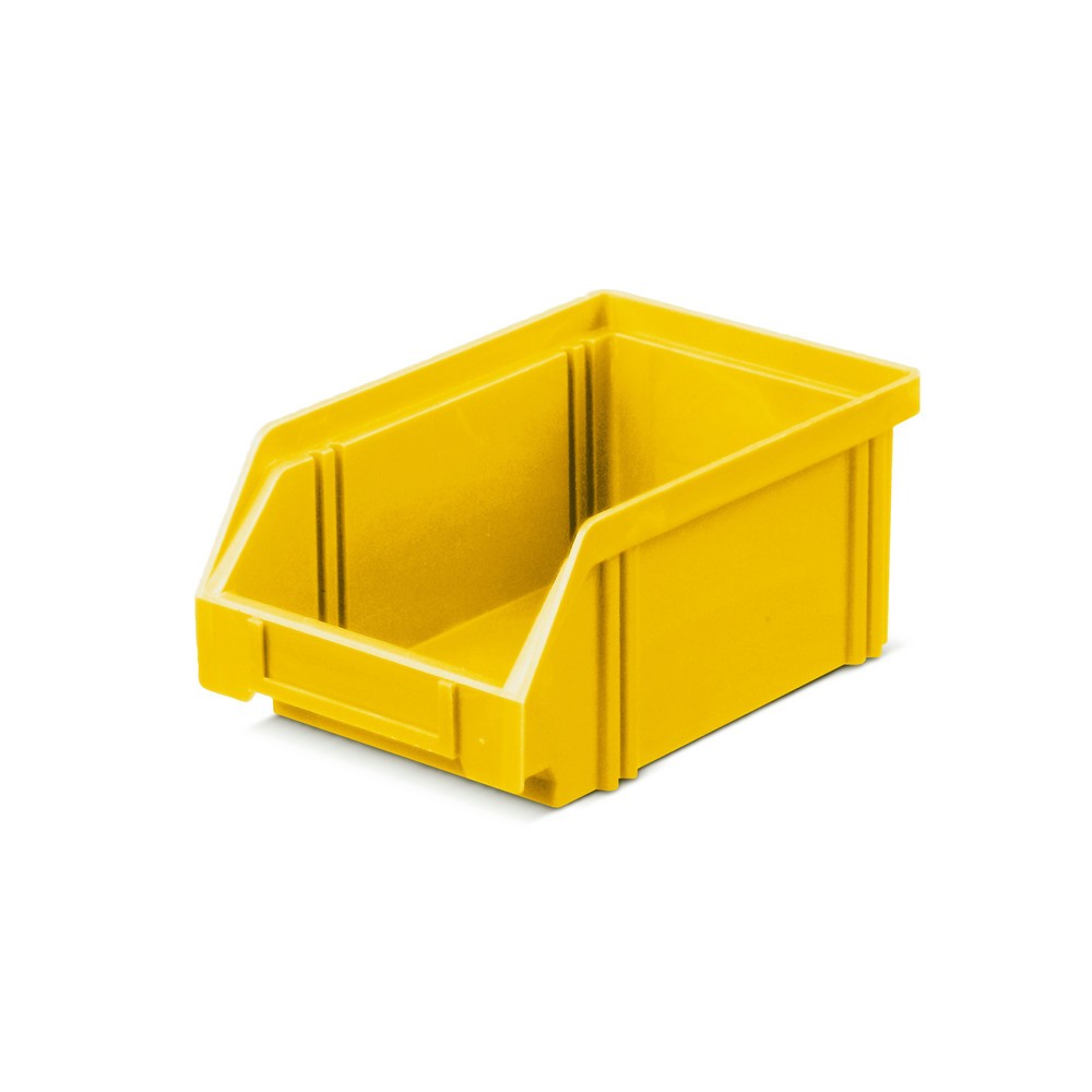 Cajas de almacenaje de poliestireno, H x A x F 75 x 105 x 160 mm, amarillo