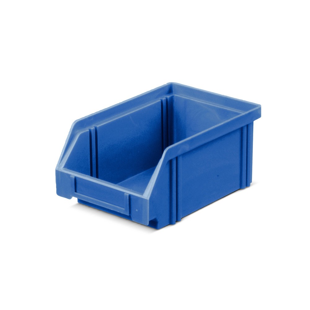 Cajas de almacenaje de poliestireno, H x A x F 75 x 105 x 160 mm, azul