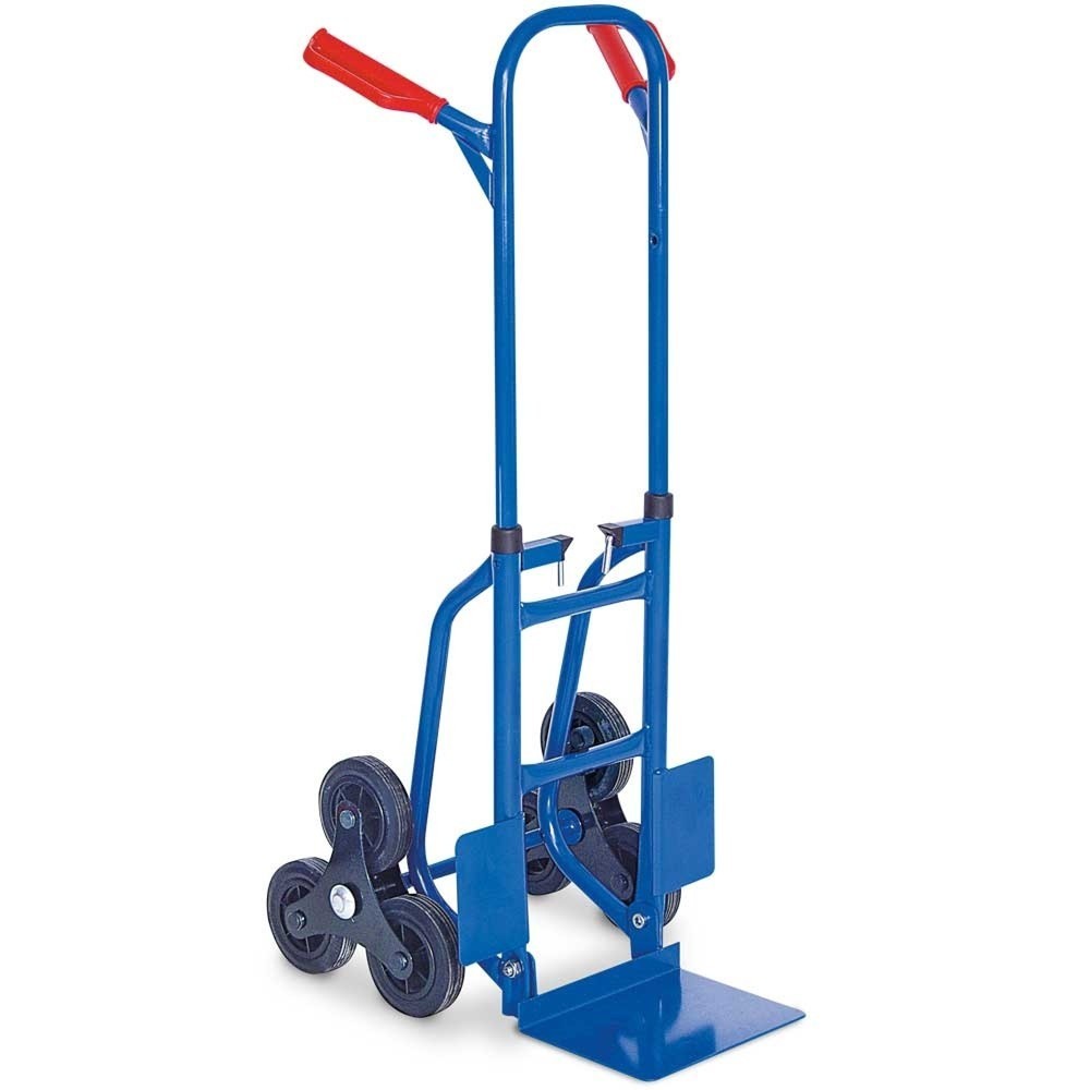 Carretilla HEMMDAL para escaleras, plegable, capacidad de carga 150 kg, pala a de 270 An x F 200 mm