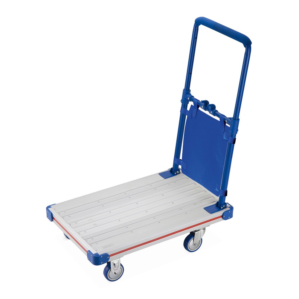 Carro con plataforma de aluminio, plegable, capacidad de carga. 150 kg