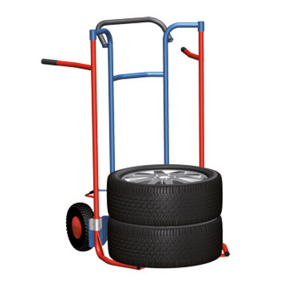 VARIOfit® Carro para neumáticos de acero, capacidad de carga 240 kg, para 5 neumáticos