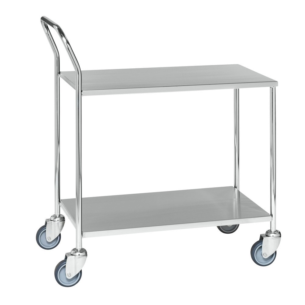 Imagen del producto: carro de transporte de mesa de acero inoxidable, H x An x F 960 x 430 x 840 mm