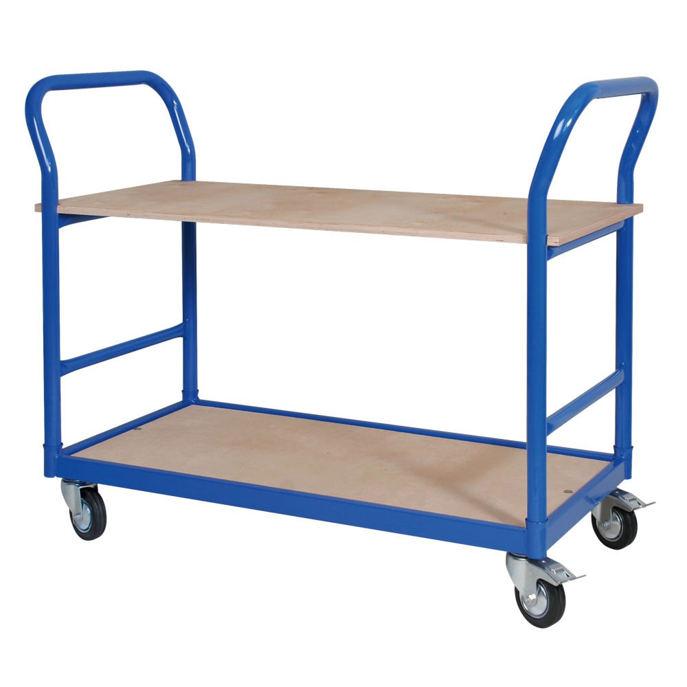 carro|plataforma de mesa BASIC, manillar en ambos lados, alto H x An x F 890 x 500 x 1,140 mm, capacidad de carga 250 kg