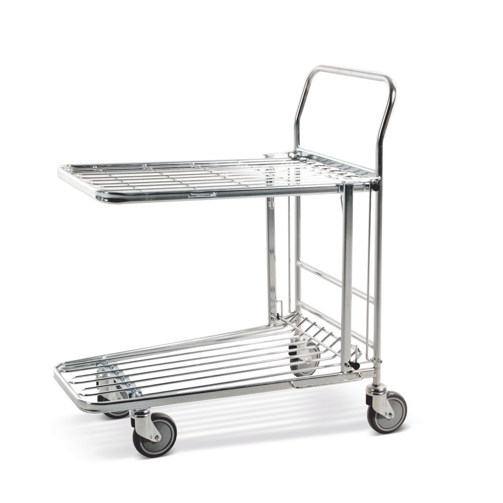 Carro de transporte y almacenamiento, suelo abatible, superficie de carga A x F 435 x 770 mm