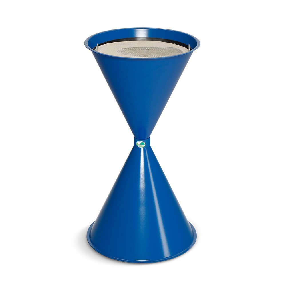 Cenicero de columna VAR® CLASSIC, acero, azul genciana