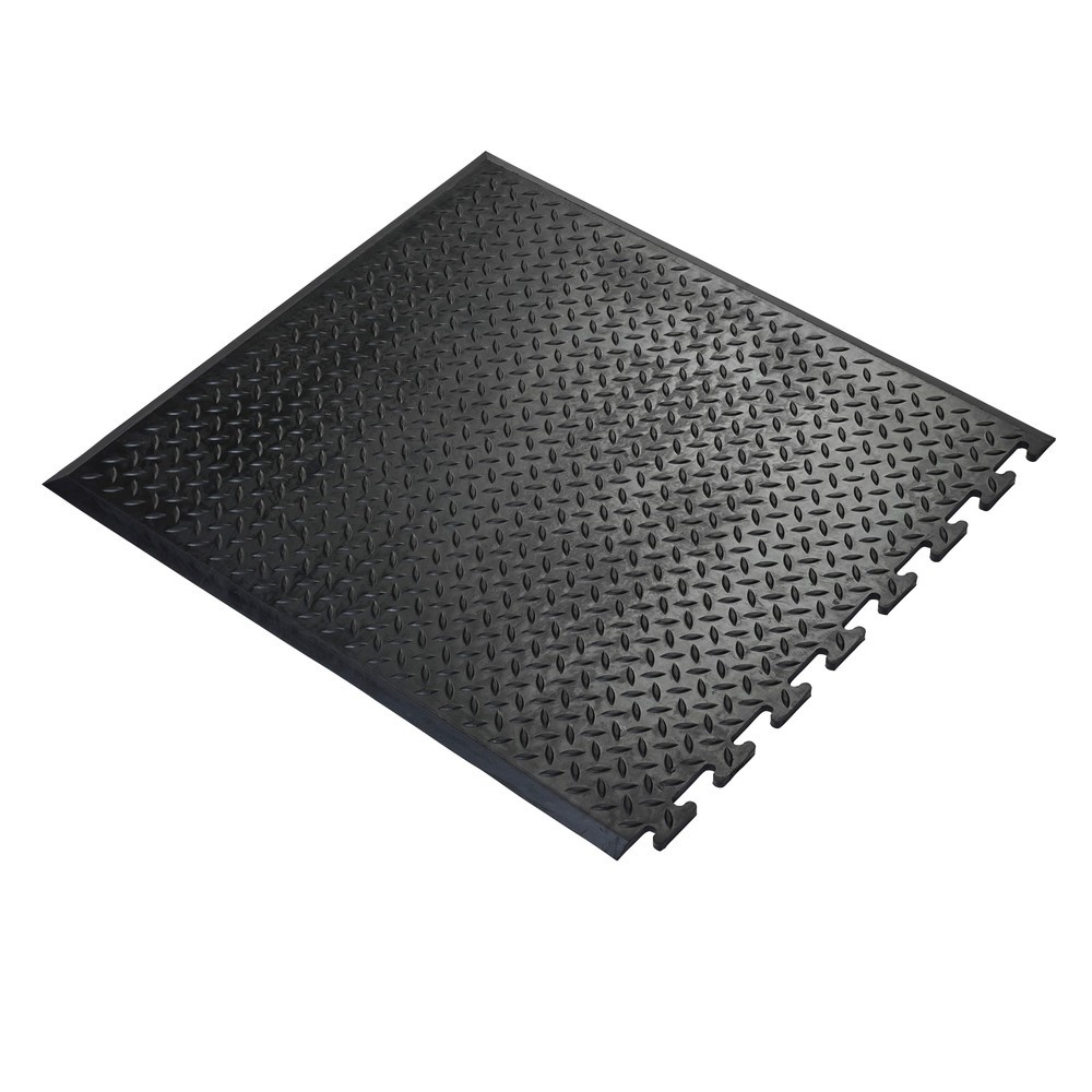 COBA Alfombrilla de trabajo Comfort-Lok, extremo, An x Fo 700 x 800 mm, negra