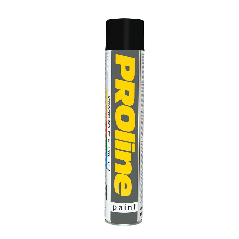 Color de señalización PROline-paint, 0,75 l, 1 unidad, negro