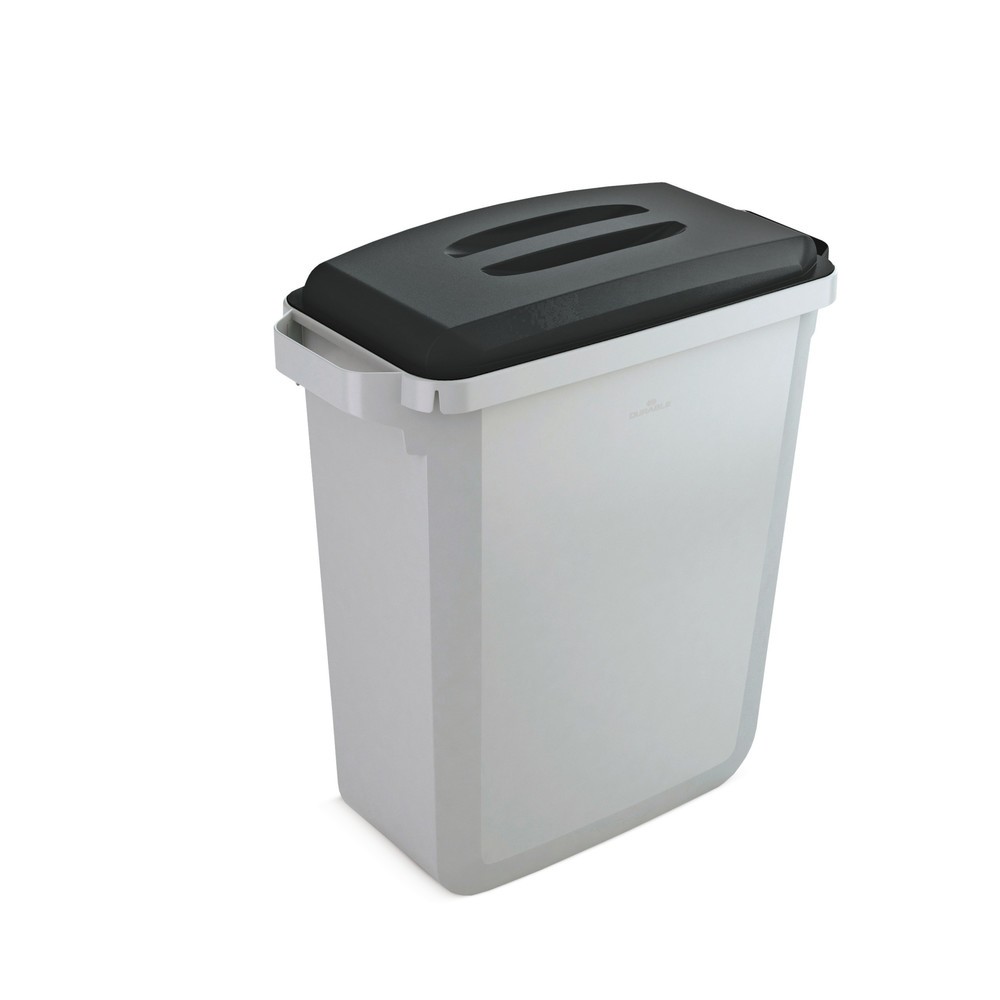 Contenedor de residuos y de reciclaje DURABIN 60 litros, PP, gris