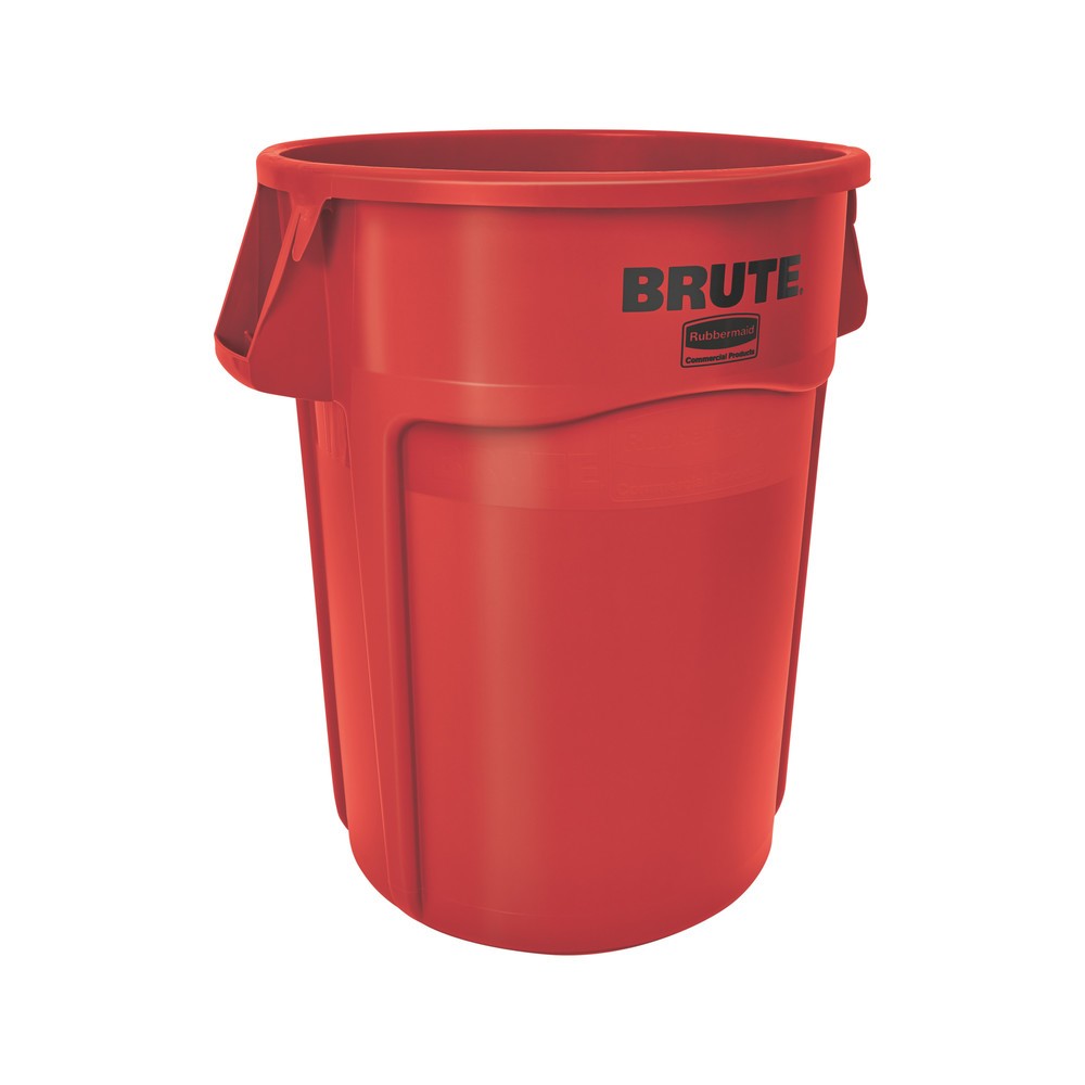 Contenedor universal Rubbermaid®, plástico, cuadrado, 166 litros, rojo