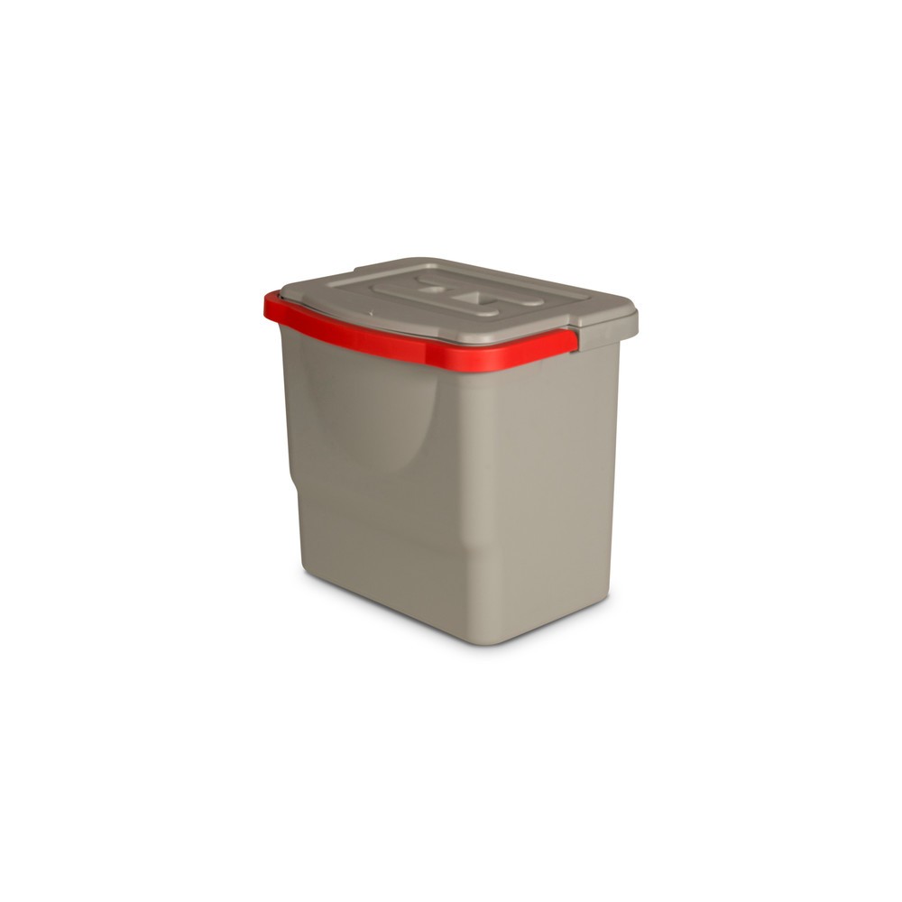 Cubo COMBIX, 6 litros, rojo