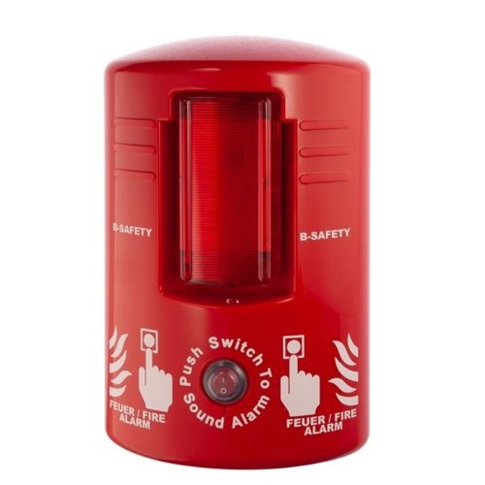 Detector de incendios local B-Safety TOP ALARM, con sirena y luz de flash