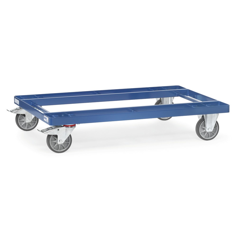 dolly fetra®, capacidad de carga 500 kg, para palets 1.200 x 800 mm, bandajes TPE