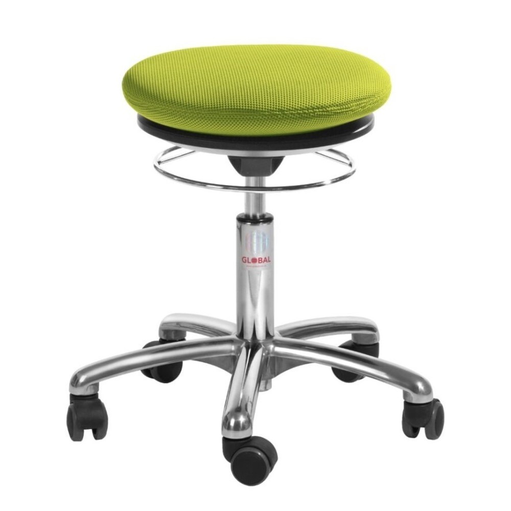 Global Stole A/S Taburete Pilates, fieltro 3D, altura de construcción asiento 450-580 mm, verde