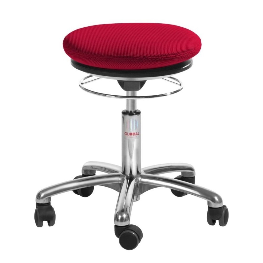 Global Stole A/S Taburete de tela Pilates 3D, altura del asiento 450-580 mm, rojo