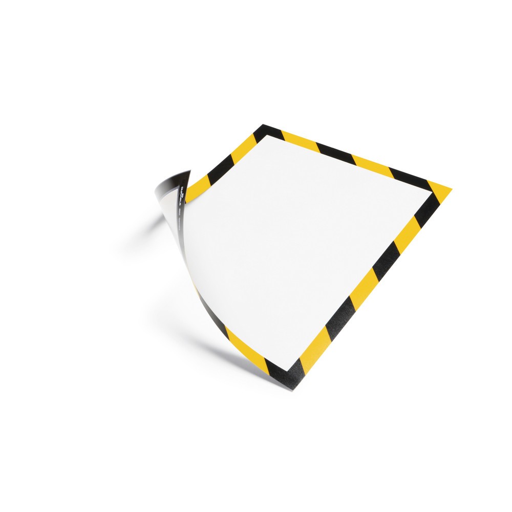 Marco magnético DURABLE DURAFRAME® Security, DIN A4, amarillo/negro