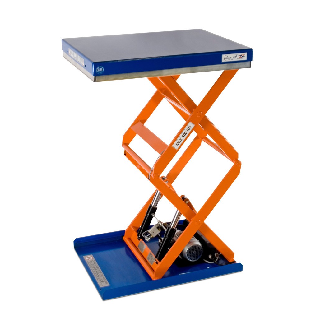 Mesa elevadora de tijera doble EdmoLift® serie T, c.c. 500 kg, plataforma de 900 x 700 mm