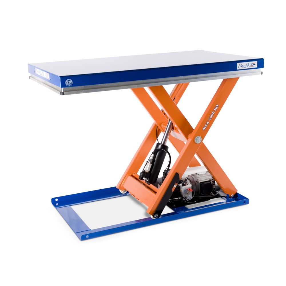 Mesa elevadora de tijera EdmoLift® serie T, c.c. 1.000 kg, plataforma de 1.300 x 800 mm