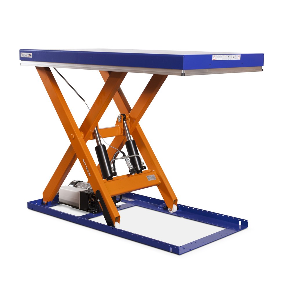 Mesa elevadora de tijera EdmoLift® serie T, c.c. 1.500 kg, plataforma de 1.700 x 1.200 mm