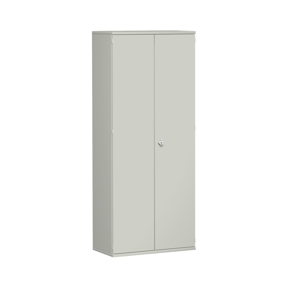 Mueble de oficina profesional, 5 OH, ancho 800 mm, puerta abatible, gris claro