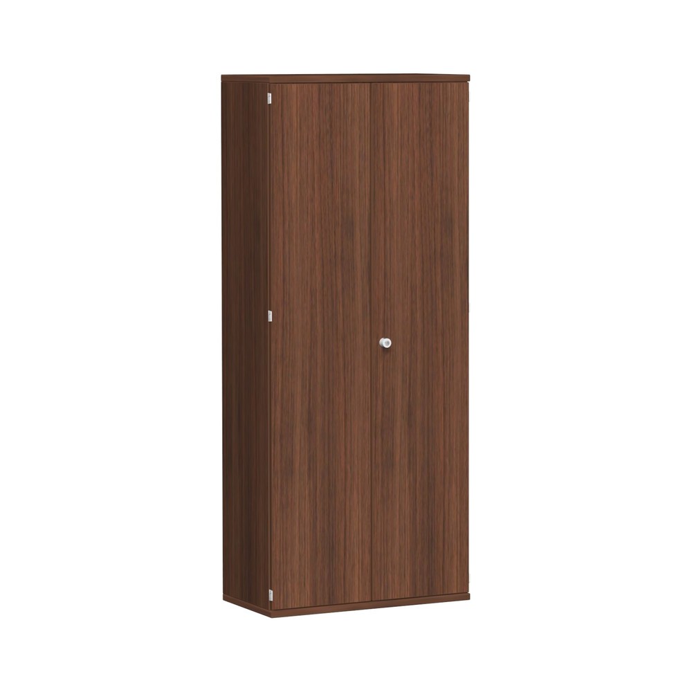 Mueble de oficina profesional, 5 OH, ancho 800 mm, puerta abatible, nogal