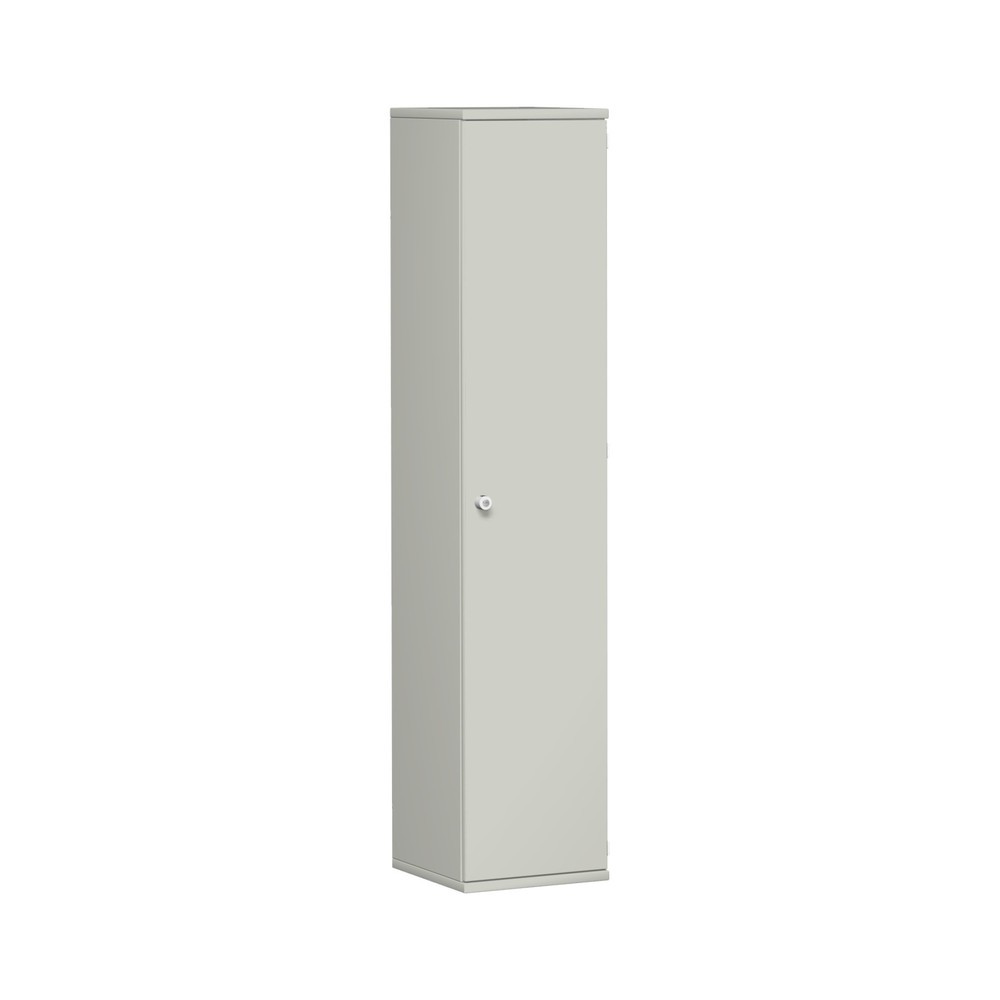 Mueble de oficina profesional, 5 OH, ancho 400 mm, puerta derecha, gris claro