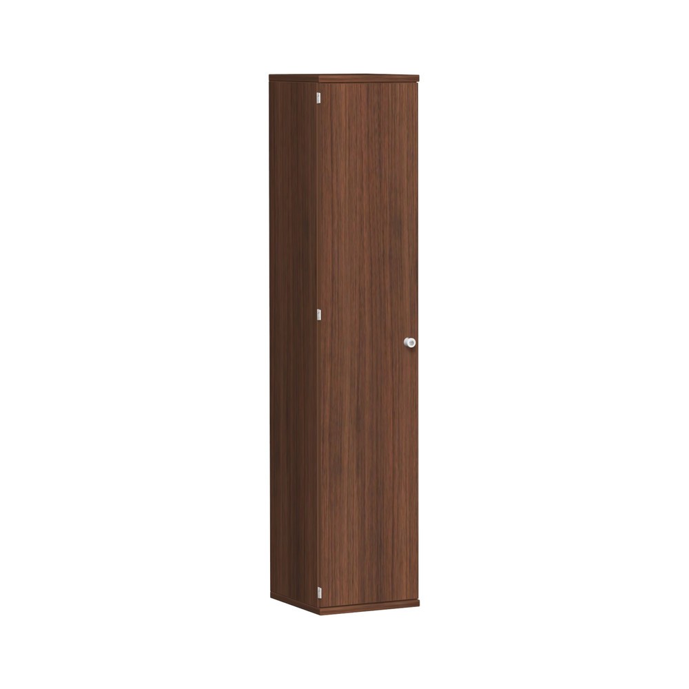 Mueble de oficina profesional, 5 OH, ancho 400 mm, puerta izquierda, nogal