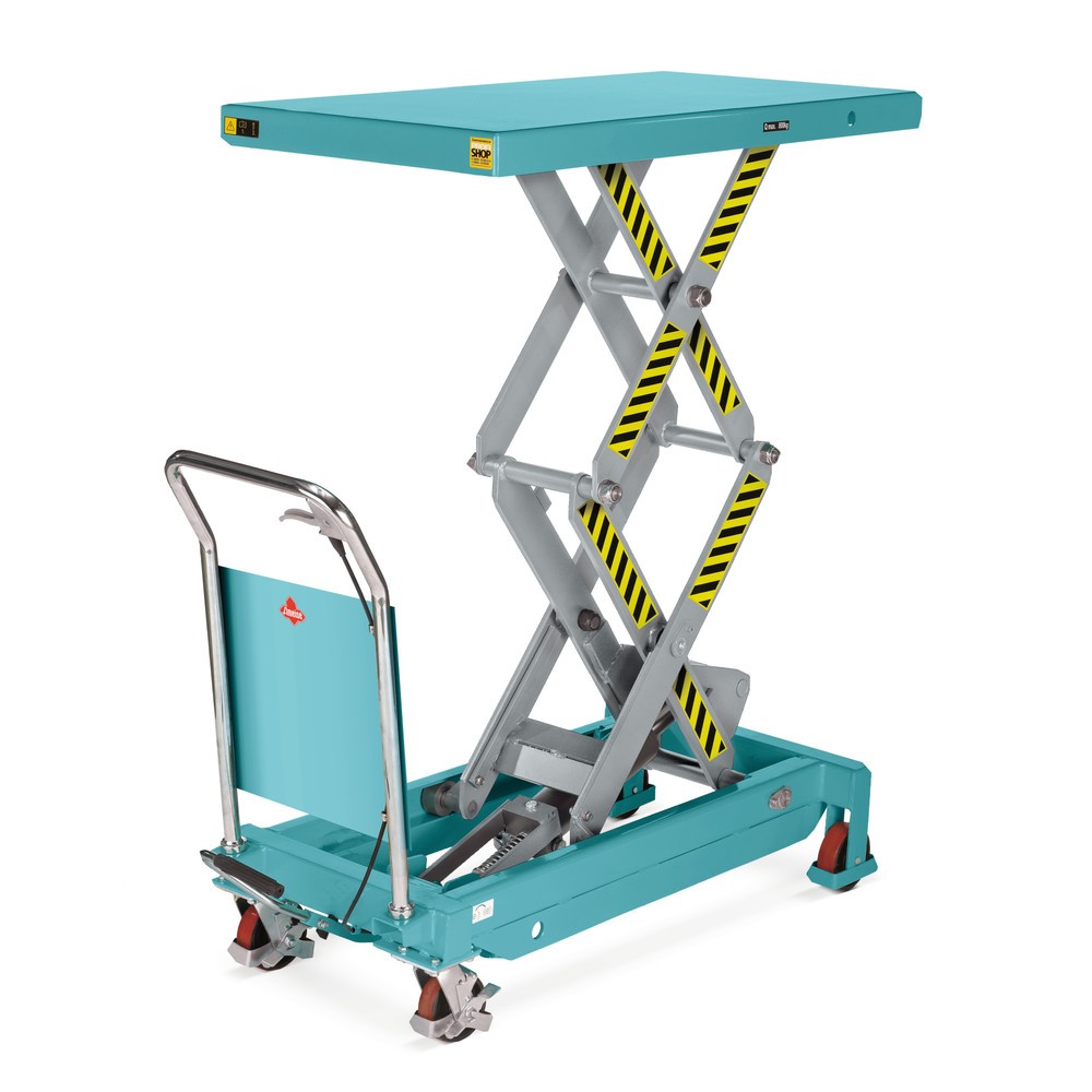 Plataforma elevadora móvil de tijera doble Ameise®, CC 350 kg, plataforma de 910 x 500 mm