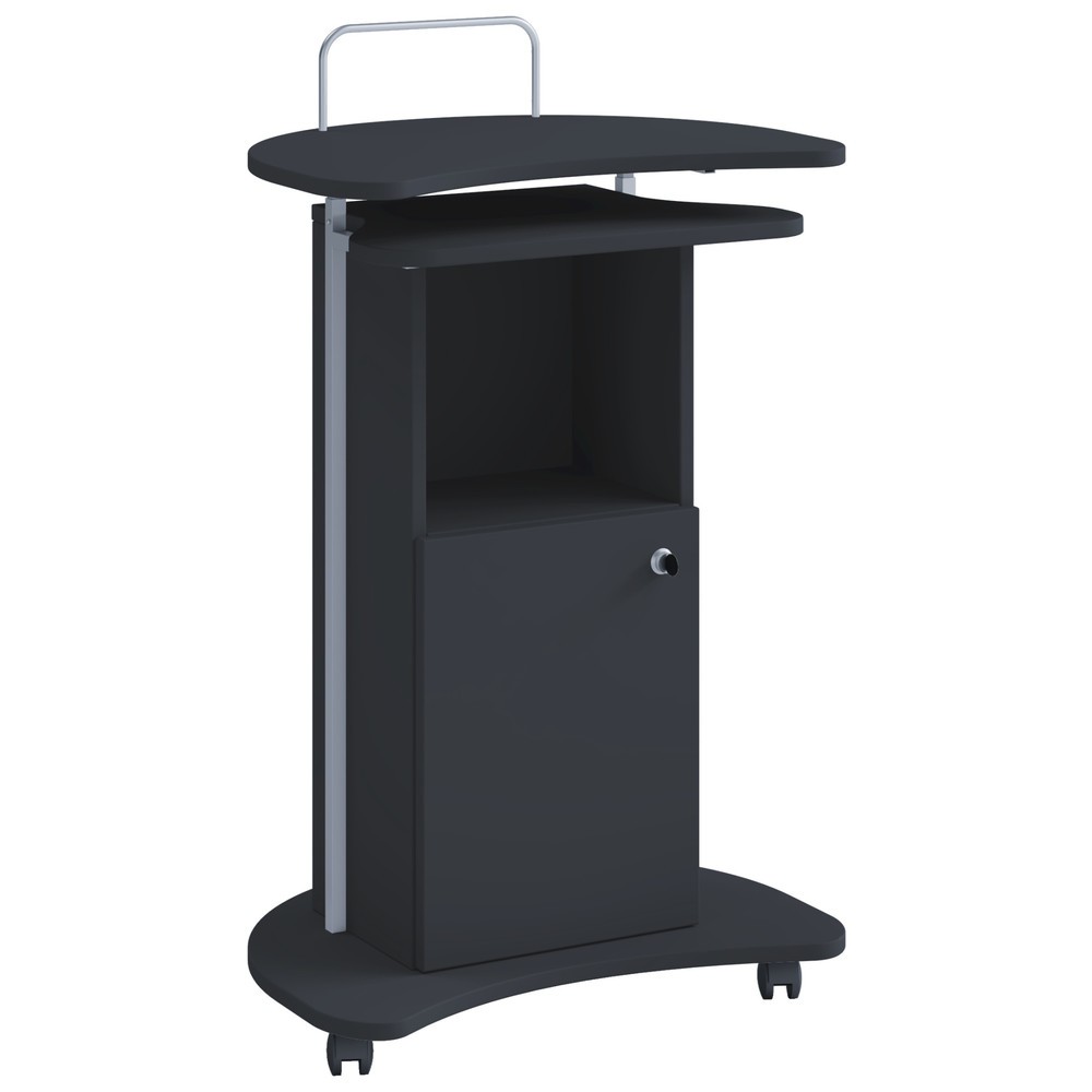 Pupitre vertical Komil ajustable en altura, negro