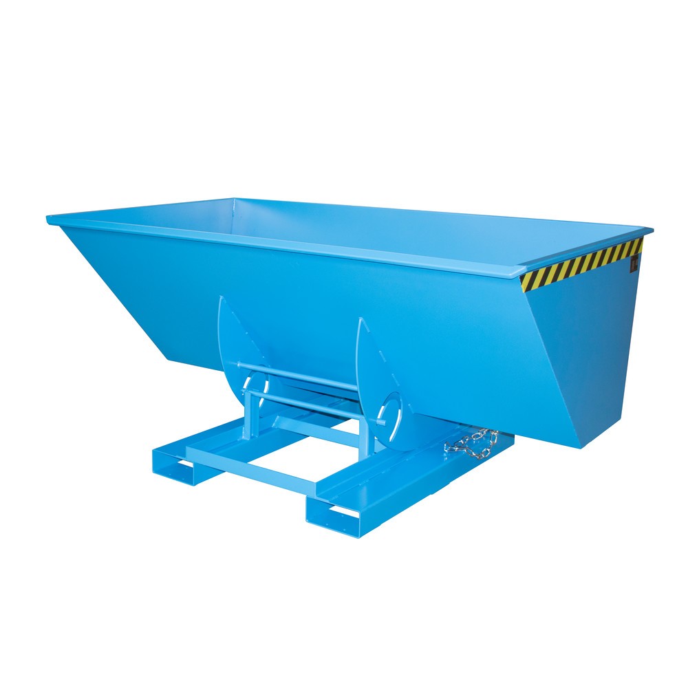 Bauer® Volquete con mecanismo desenrollador de volqueo, c.c. 1.000 kg, pintado, volumen 1,5 m³, RAL 5012 azul luminoso