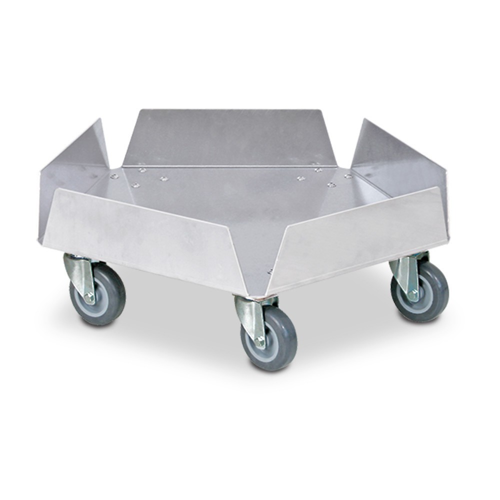 Imagen del producto: Rodillo de transporte para toneladas redondas de hasta 100 litros, capacidad de carga 250 kg, aluminio