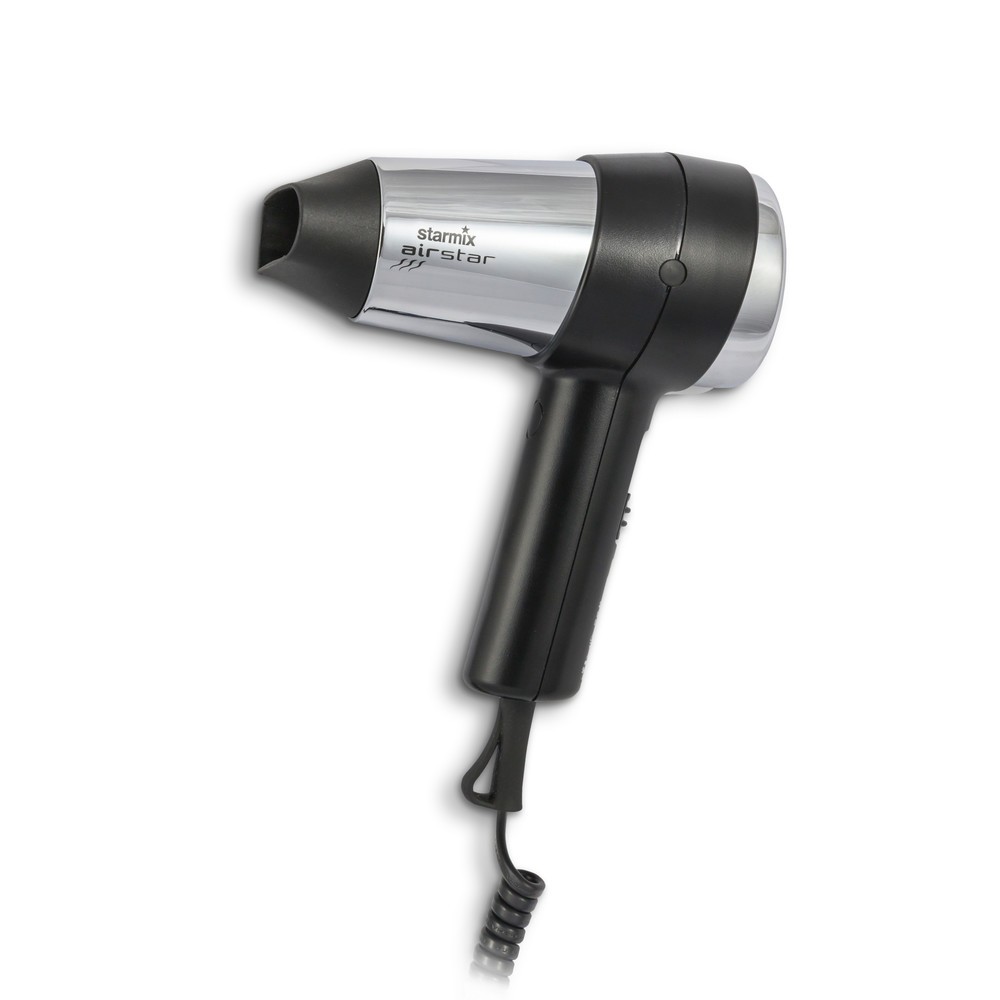 Secador de pelo de mano starmix TFC 16, 1.600 W, negro/cromo