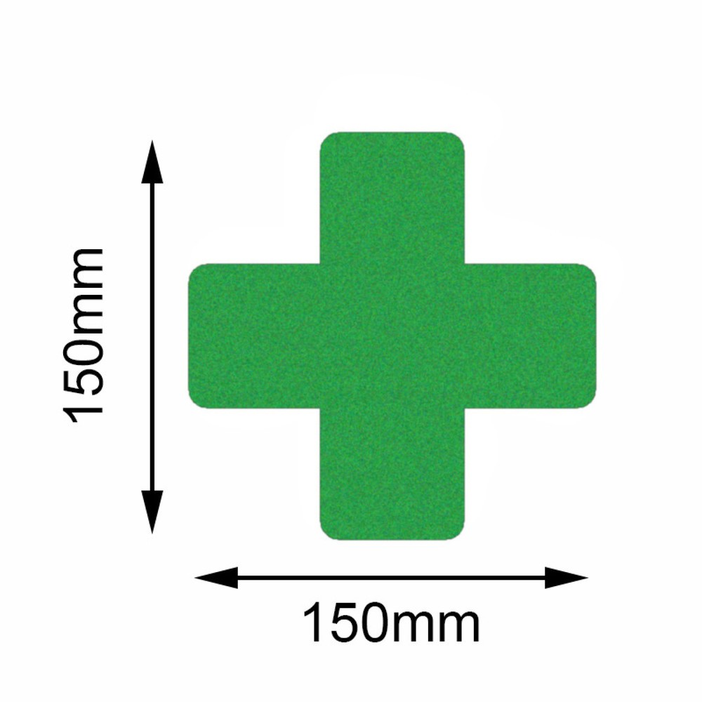 Trazadora de líneas Safety de Mehlhose, cruz, verde, 50 x 150 mm, 10 ud./UV