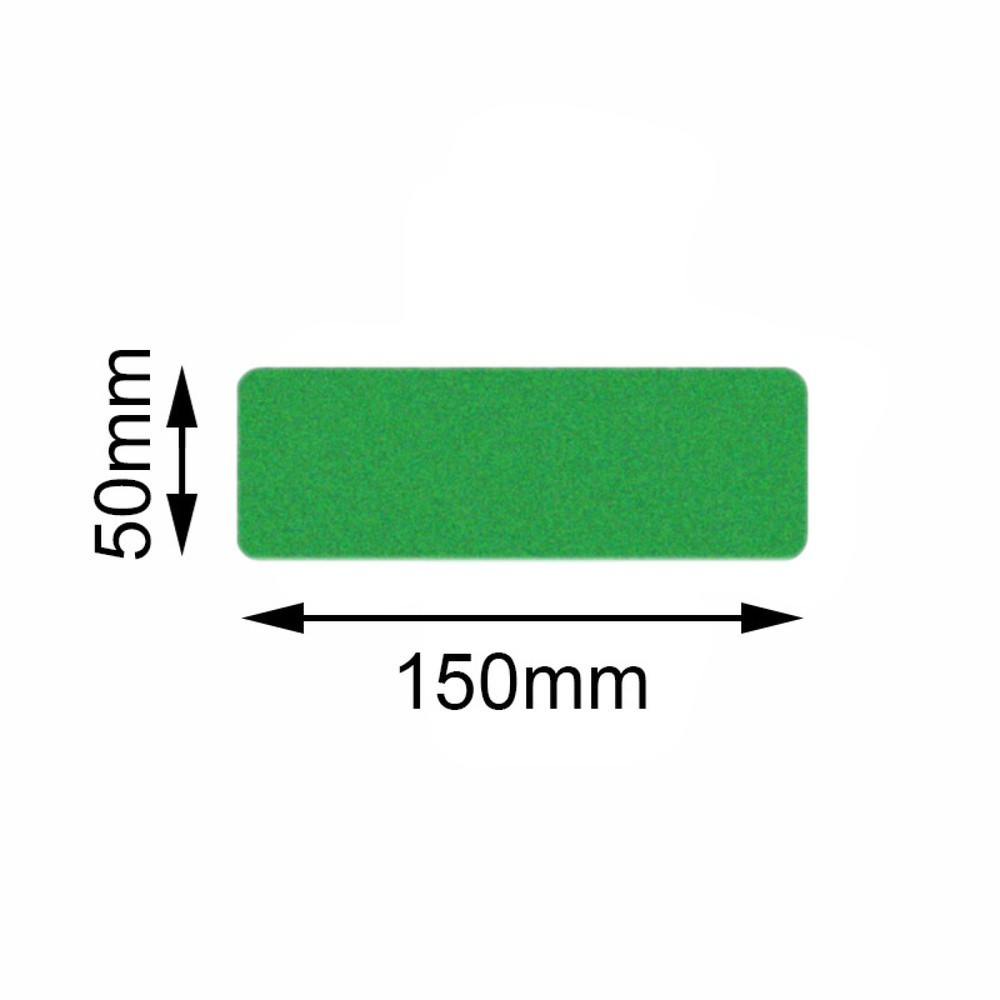 Trazadora de líneas Safety de Mehlhose rectángulo, verde, 50 x 150 mm, 10 ud./UV