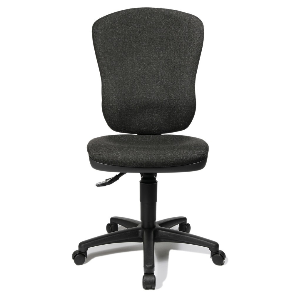 Silla de oficina giratoria Topstar® Point 80, asiento moldeado, gris antracita