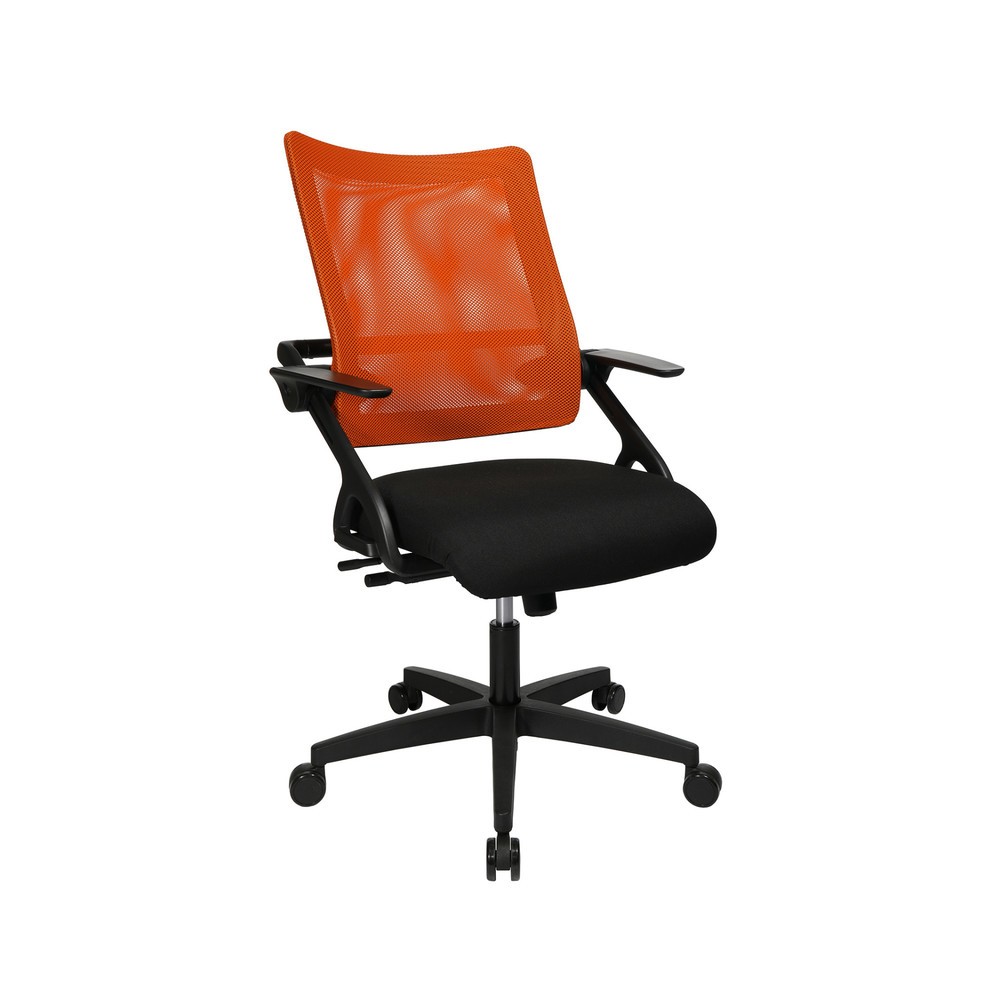 Topstar® New S'Move - Ssilla de oficina giratoria, color negro y naranja