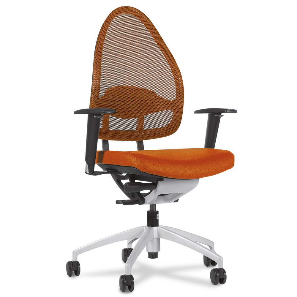 Silla operativa giratoria Topstar® Open Base 10, sin reposacabezas, ergonómica, negra