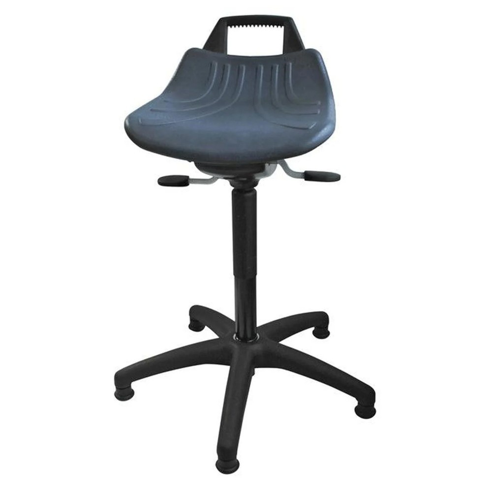 Taburete HEMMDAL Premium, asiento de PU, altura de asiento de 500-700 mm, conteras