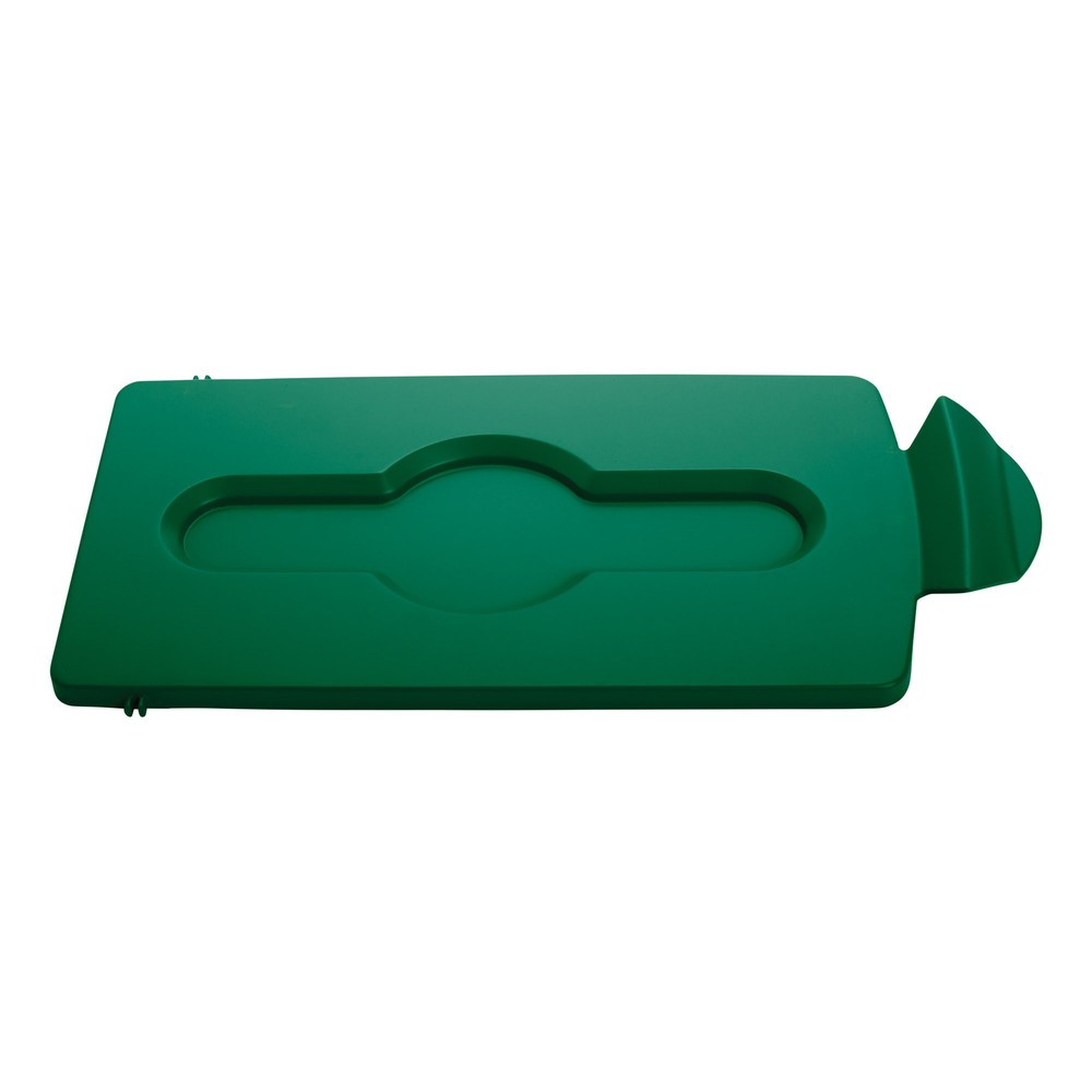 Tapa para estación de reciclaje Rubbermaid® Slim Jim, cerrada, verde