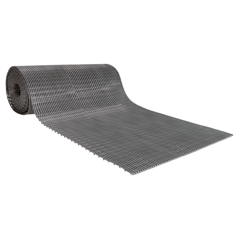 Heronrib 2000 - Alfombrilla de malla flexible (PVC, longitud x 1.000 mm), color gris