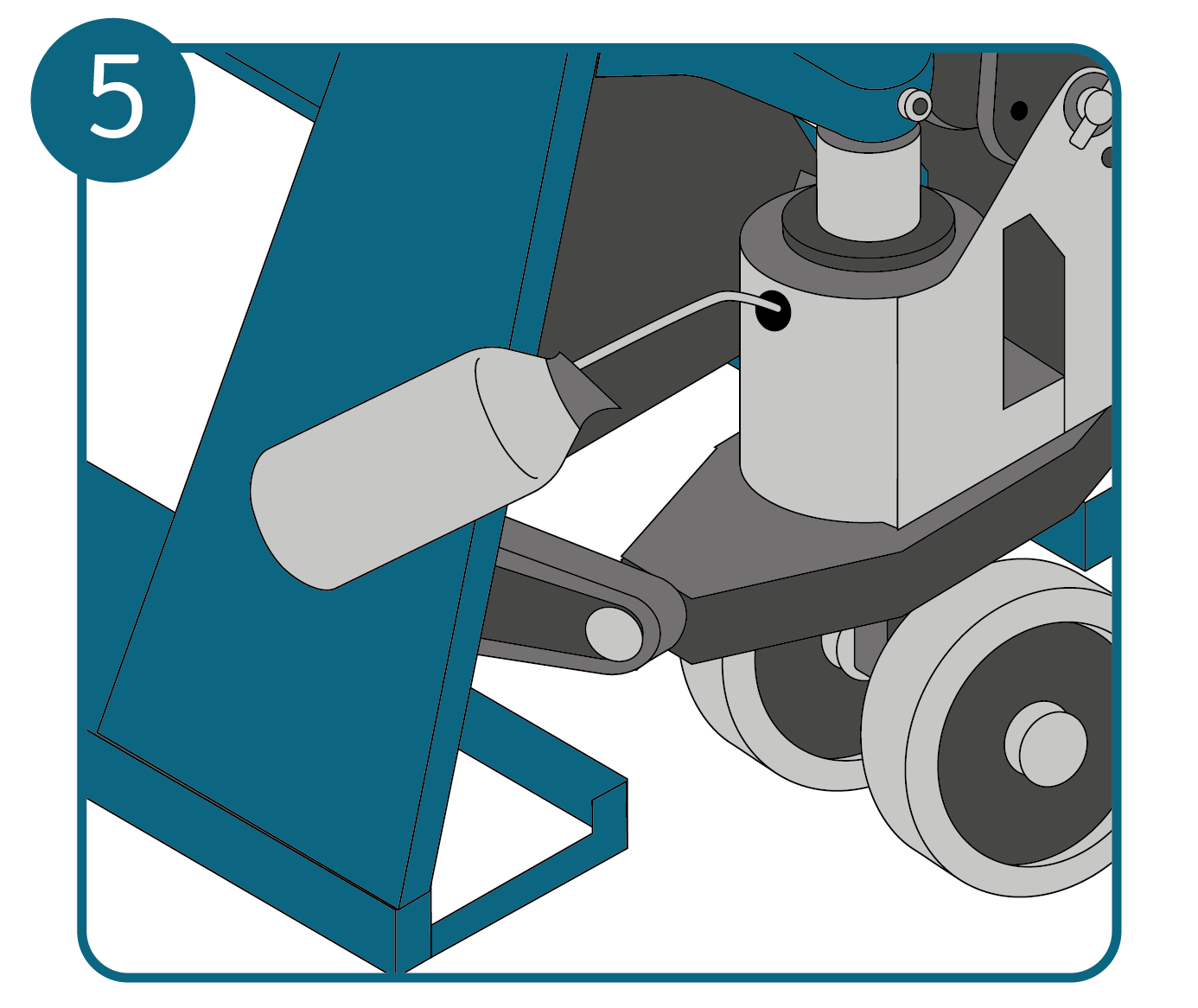 Top up the oil level of the pallet truck